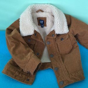 Gap toddler shearling corduroy jacket